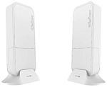 RBwAPG-60adkit MikroTik Wireless Wire (Pair of preconfigured wAPG-60ad devices for 60Ghz link (Phase array 60 degree 60GHz antennas, 802.11ad wireless, four core 716