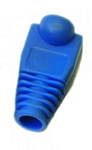 TWT-BO-6.0-BL/100 Защитные колпачки для кабеля 6,0мм cat.5, на соединение коннектора с кабелем, синий, 100 шт. в пачке