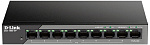1000679853 Коммутатор D-LINK Коммутатор/ DSS-100E-9P Unmanaged Surveillance Switch 8x100Base-TX PoE, 1x1000Base-T, Surge 6KV, PoE Budget 92W, Long-range PoE up to 250m, metal case