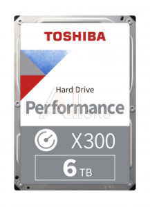 1508713 Жесткий диск Toshiba Original SATA-III 6Tb HDWR160UZSVA Desktop X300 (7200rpm) 256Mb 3.5"