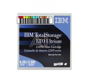 00V7590L Ultrium LTO6 Tape Cartridge - 2.5TB with Label (1 pcs)
