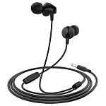 1891513 HOCO M60/ Наушники + микрофон/ Кнопка ответа/ 1.2м/ 3.5 mm jack/ Black