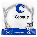 1956088 Cabeus PC-UTP-RJ45-Cat.6-2m-LSZH Патч-корд U/UTP, категория 6, 2xRJ45/8p8c, неэкранированный, серый, LSZH, 2м