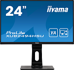 23,8" Iiyama ProLite XUB2494HSU-B1 1920x1080@75Гц VA LED 16:9 3ms VGA HDMI DP 2*USB2.0 80M:1 3000:1 178/178 250cd HAS Pivot Tilt Speakers Black