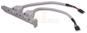 Кабель 2 x USB, 30см