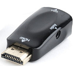 1960882 Filum Адаптер HDMI - VGA, 0.15 м., разъемы: HDMI A male-VGA female-mini jack female, пакет. [FL-A-HM-VGAF-mjack-1] (894151)