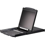 CL5808N-ATA-RG ATEN 19" 8-Port PS/2-USB VGA Dual Rail LCD KVM Switch