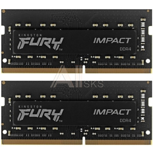 1890382 Kingston 32GB 3200MHz DDR4 CL20 SODIMM (Kit of 2) FURY Impact KF432S20IBK2/32