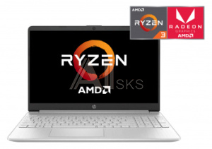 1402422 Ноутбук HP 15s-eq1195ur Ryzen 3 3250U 8Gb SSD512Gb AMD Radeon 15.6" IPS UWVA FHD (1920x1080) Free DOS 3.0 silver WiFi BT Cam