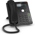 SNOM D712 Настольный IP-телефон. 4 учетные записи SIP, Графический монохромный экран с подсветкой, 5 кнопок с LED индикаторами, 2-порта 10/100, PoE, С