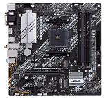 ASUS PRIME B550M-A (WI-FI), Socket AM4, B550, 4*DDR4, D-Sub+DVI+HDMI, SATA3 + RAID, Audio, Gb LAN, USB 3.2*8, USB 2.0*4, COM*1 header (w/o cable), mA