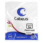 11051977 Cabeus PC-UTP-RJ45-Cat.5e-0.15m-RD Патч-корд U/UTP, категория 5е, 2xRJ45/8p8c, неэкранированный, красный, PVC, 0.15м