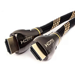 11037818 Кабель HDMI Cablexpert CCP-HDMI8K-1.5M, 19M/19M, v2.1, 8К, медь, позол.разъёмы, экран, оплетка, 1.5м, чёрный, пакет