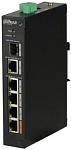 Коммутатор Dahua DH-PFS3106-4ET-60 (L2) 4x100Мбит/с 1x1Гбит/с 1SFP 3PoE+ 1PoE++ 60W неуправляемый