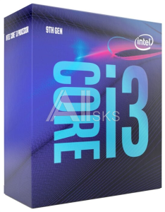 BX80684I39100 CPU Intel Core i3-9100 (3.6GHz/6MB/4 cores) LGA1151 BOX, UHD630 350MHz, TDP 65W, max 64Gb DDR4-2400, BX80684I39100SRCZV