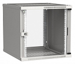 1616463 Шкаф коммутационный ITK Linea WE (LWE3-09U64-GF) настенный 9U 600x450мм пер.дв.стекл направл.под закл.гайки 50кг серый 400мм 200град. 450мм IP20 сталь