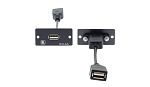 47595 Модули-вставки Kramer Electronics WU-AA(G) USB розетка А-розетка А. Цвет серый.