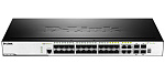 1000343108 Коммутатор D-LINK Сетевой коммутатор/ 20-Port 100/1000 SFP ports + 4 Combo 10/100/1000BASE-T/SFP ports + 4-Port 10G SFP+, L2 Management Switch