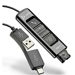 11045500 Poly DA85 218267-01 Переходник USB-A & USB-C TO QUICK DISCONNECT