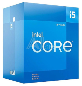 1376797 Процессор Intel CORE I5-12400F S1700 BOX 2.5G BX8071512400F S RL5Z IN