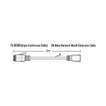 TS-003DR Удлинитель 2 м. 6-pin - male network mouth TS-003DR Удлинитель 2 м. 6-pin - male network mouth