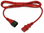 1922646 Шнур питания Hyperline PWC-IEC13-IEC14-0.5-RD C13-С14 проводник.:3x0.75мм2 0.5м 250В 10А (упак.:1шт) красный