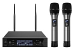 145464 Микрофонная радиосистема [AX-7000H] Axelvox [DWS7000HT (HT Bundle)] UHF 710-726 MHz, 100 каналов,LCD дисплей, 2х ИК порт, 2 ручных микрофона, 2 держат