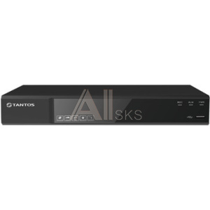 1831418 Tantos TSr-NV16254 - Сетевой 16 канальный регистратор для IP камер (2 HDD)