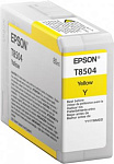 1037231 Картридж струйный Epson T8504 C13T850400 желтый (80мл) для Epson SureColor SC-P800