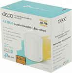 Бесшовный Mesh роутер TP-Link Deco X20 (DECO X20(1-PACK)) AX1800 10/100/1000BASE-TX белый