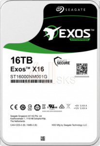 1209438 Жесткий диск Seagate Original SATA-III 16Tb ST16000NM001G Server Exos X16 512E (7200rpm) 256Mb 3.5"