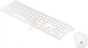 1086287 Клавиатура + мышь HP Pavilion 800 клав:белый мышь:белый USB беспроводная slim
