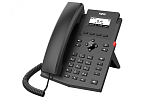 Телефон Fanvil X301, 2 SIP-акк., 2,3", 132x64 Ч/Б экран, БП в компл., 2x100 Mbps