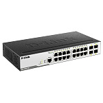1605764 Коммутатор D-Link SMB D-Link DGS-3000-20L/B1A Управляемый L2 с 16 портами 10/100/1000Base-T и 4 портами 1000Base-X SFP