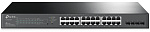 7000014242 Коммутатор TP-Link Коммутатор/ 28-Port Gigabit Smart Switch with 24-Port PoE+, 24? Gigabit PoE+ Ports, 4? Gigabit SFP Slots