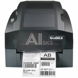 011-G33E02-000 Godex TT G330UES, термо/термотрансферный принтер, 300 dpi, 3 ips, (полдюймовая втулка риббона), USB+RS232+Ethernet