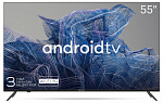 1877815 Телевизор LED Kivi 55" 55U740NB Android TV черный 4K Ultra HD 60Hz DVB-T DVB-T2 DVB-C USB WiFi Smart TV