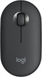 1375139 Мышь Logitech Pebble M350 графитовый оптическая (1000dpi) silent беспроводная BT/Radio USB для ноутбука (3but)