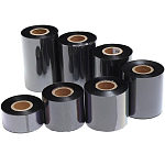 Красящая лента ВОСК, рулон Ribbon WAX (воск) 110mm*300m OUT черный 1" втулка