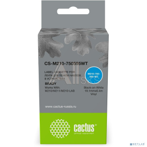 Картридж ленточный Cactus CS-M210-750595WT M210-750-595-WT для Brady M210/M211/M210-LAB Картридж ленточный Cactus CS-M210-750595WT M210-750-595-WT для Brady M210/M211/M210-LAB
