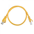 Патч-корд |ACD-LPU5E-5DY| Cat5e UTP 24AWG 4Pair, 7/0.18мм CCA Желтый, 0.5м, (741371)
