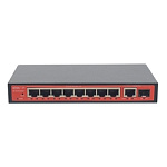 WI-PCES308GF настраиваемый PoE 60Вт, порты 8 PoE GE + 1 GE + 1 SFP, Easy Smart