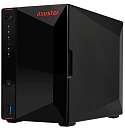 ASUSTOR AS5202T 2-Bay NAS/Media player/Intel Celeron J4005 2.0GHz up to 2.7GHz (Dual-Core), 2GB SO-DIMM DDR4, noHDD(HDD,SSD),/2x 2,5Gb (LAN)/3xUSB3.2