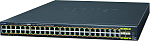 1000467368 коммутатор/ PLANET IPv6/IPv4, 48-Port Managed 802.3at POE+ Gigabit Ethernet Switch + 4-Port 100/1000X SFP (440W)