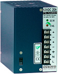 1000641412 Блок питания/ OSNOVO Промышленный блок питания. DC12V, 20A (240W). Диапазон входных напряжений: AC195-265V
