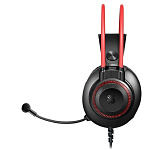 11044394 Наушники с микрофоном A4Tech Bloody G200S черный/красный 2м мониторные USB оголовье (G200S USB/ BLACK +RED)