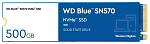 SSD WD Western Digital Blue SN570 M.2 2280 NVMe, 500Gb, 3500MBs/2300MBs, TBW 300, WDS500G3B0C, 1 year