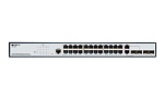 1000750483 Коммутатор/ Managed L2 Switch 24x1000Base-T PoE, 2x1000Base-X SFP, 2xCombo 1000Base-T/SFP, PoE Budget 250W, RJ45 Console, 19" w/brackets