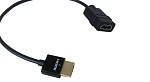 133888 Переходной кабель [99-9490001] Kramer Electronics [ADC-HM/HF/PICO] HDMI-HDMI (Вилка - Розетка), 0,3 м
