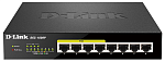 DGS-1008P/E1A Коммутатор D-LINK Неуправляемый PoE-коммутатор, 8x1000Base-T (4x1000Base-T PoE), PoE-бюджет 80 Вт, корпус металл
